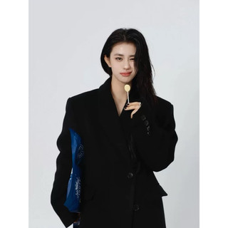 (manthaunho-order) Áo khoác dáng dài 110cm phong cách Hàn Quốc dáng xuông