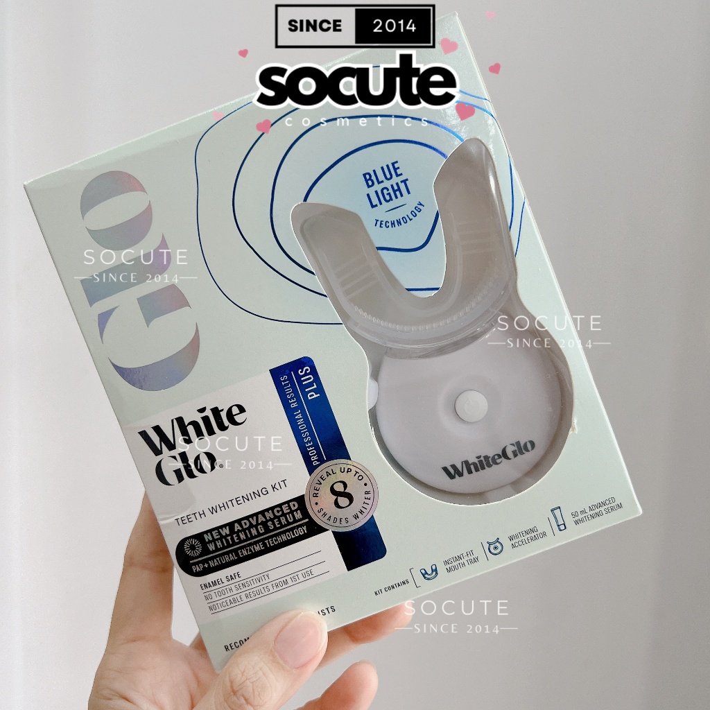 Set ngậm trắng răng White Glo Accelerator