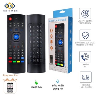 [HÀNG CHÍNH HÃNG PHÍM ÊM] Điều khiển chuột bay giọng nói VOICE MX3 Đa năng MỚI FUULBOX TẶNG PIN
