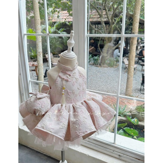 [HÀNG THIẾT KẾ 100%] VÁY ĐẦM HOẠ TIẾT GẤM TẶNG KÈM TÚI CHO BÉ GÁI SIÊU XINH - Váy Tết/Trung Thu/Đi Tiệc Cho Bé