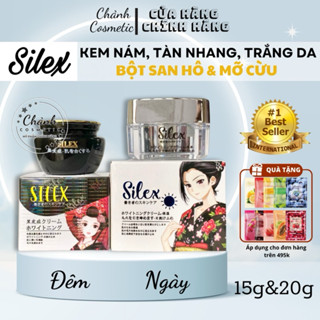 [Ngày & Đêm] Bộ Kem Silex Nhật Bản Mỡ Cừu Và Bột San Hô Ngừa Nám, Tàn Nhang, Đồi Mồi, Dưỡng Trắng Da