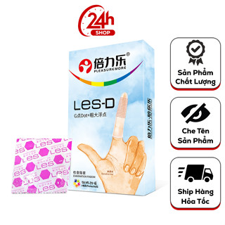  Bao cao su ngón tay HBM Les - D có gai Hộp 8 cái 