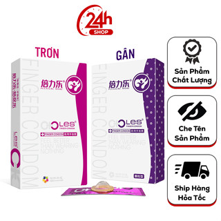 Bao Cao Su Ngón Tay Les Finger, Bcs Ngón Tay Siêu Mỏng, Bền, Có Gel Bôi Trơn (Hộp 8C)