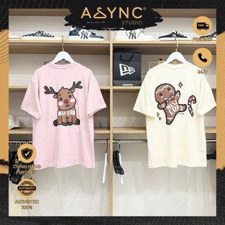 (Auth) Áo Thun New Era Giáng Sinh Merry Christmas Màu Hồng và Kem CODE: 14112248 - 14112249 - Async Studio