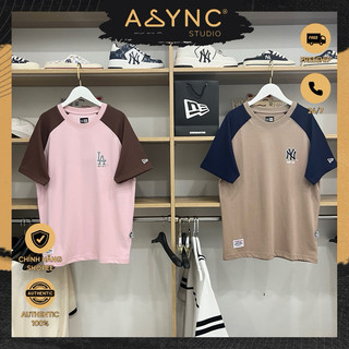 (Auth) Áo Thun New Era x MLB NY LA New York Hồng Tay Nâu và Nâu Tay Navy | CODE: 14385044 - 14385045 - Async Studio