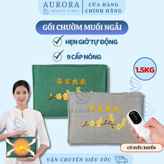 Gối chườm muối ngải thảo dược | Túi chườm muối thảo dược nóng | Túi chườm muối đá biển thảo dược
