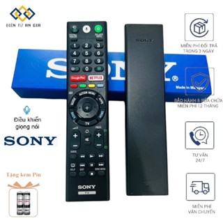 [CHÍNH HÃNG_Made in Malaysia_ PHÍM ÊM] Điều khiển GIỌNG NÓI VOICE tivi SONY TX310P Fullbox+ TẶNG PIN