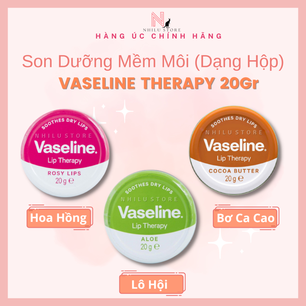 (Hàng Mỹ ) Son Dưỡng Môi Vaseline Therapy