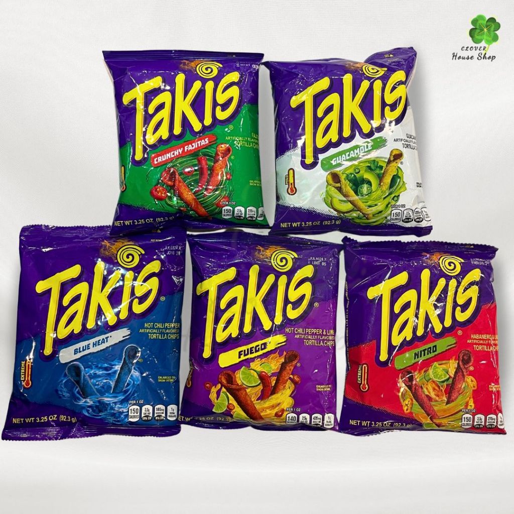 [Auth Mỹ - size 92,3g] Bánh Takis snack nướng cay - Takis Rolled Tortilla Chips 3.25 oz các loại