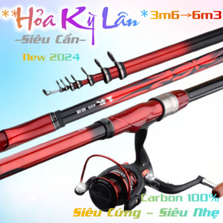 Cần câu ISO máy ★ Siêu Cứng - Siêu Nhẹ ✶ Hỏa Kỳ Lân ★ Chuyên câu máy bạo lực săn hàng 