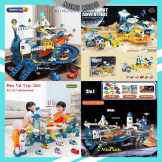  Hầm khủng long đường đua Trạm Vũ Trụ tên lửa mẫu mới nhất 2024 đường hầm sư tử kèm gara có nhạc đèn quà tặng cho bé 