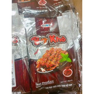 com bo 10 gói snack bò khô