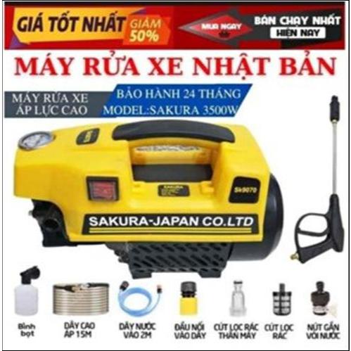 Máy rửa xe sakura 3500w -Model 2024