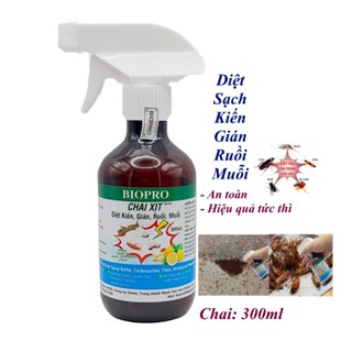  Chai xịt diệt kiến diệt gián ruồi muỗi Sinh học Biopro Chai 300ml Diệt sạch côn trùng gây hại An toàn Hiệu quả Sx tại VN 