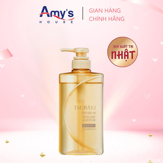  Date 2027  Dầu gội và Dầu xả Tsubaki Vàng 490ml và Túi Refill 330ml Phục Hồi Tóc Hư Tổn - Dầu gội KHÔNG Silicon 