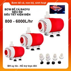 Máy Bơm Bể Cá baoyu trắng đỏ BY102 15w, BY103 30w BY104 40w BY105 50w BY106 75w BY 107 90w vipsun ap