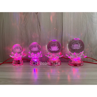 MỘT ĐÔI ĐÈN THỜ PHA LÊ QUẢ CẦU 14CM