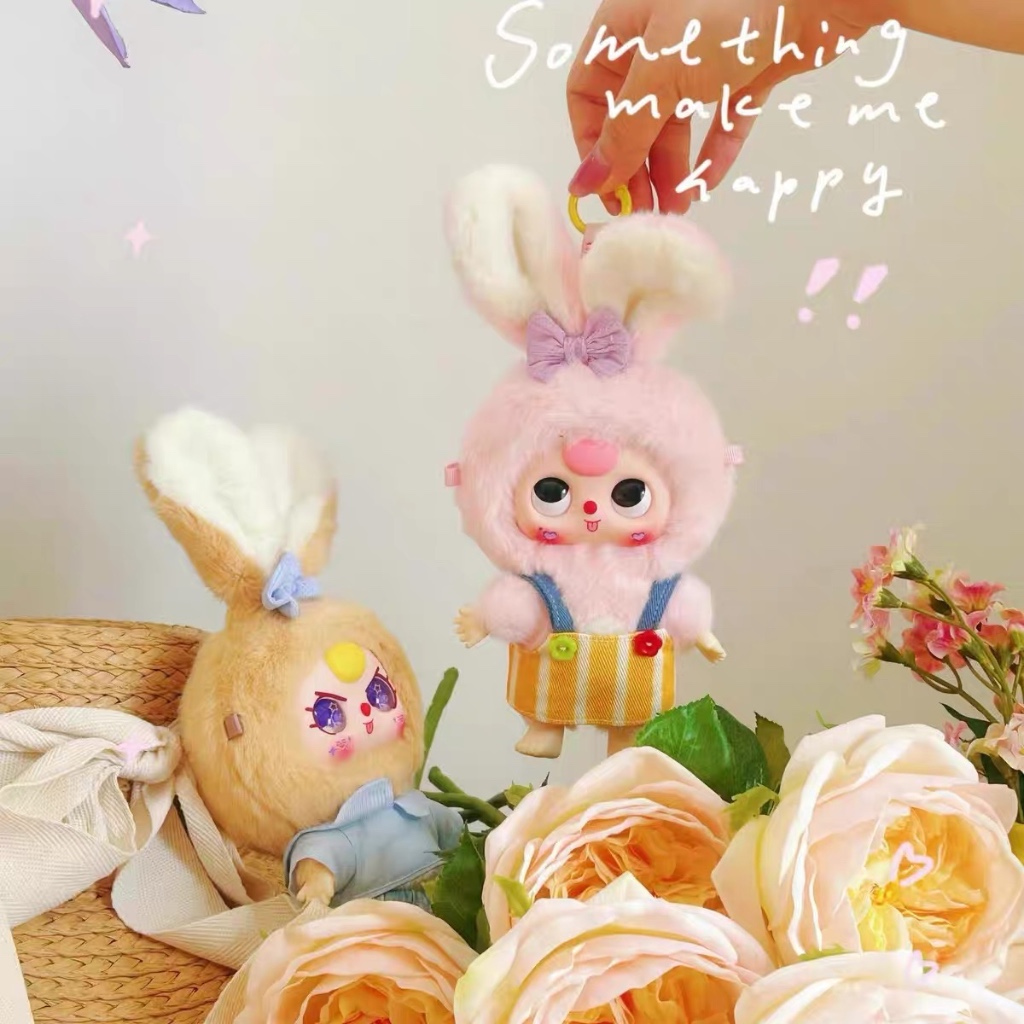 Baby Three: Macaron Cute Bunny (Blind box Móc khóa set 6 hộp)