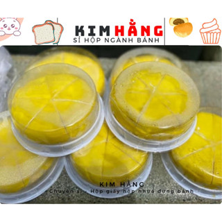 50 hộp H24 nắp thấp đựng bánh crep sầu riêng , đựng bông lan trứng muối , đựng rau câu , hộp đựng xôi vị size 14cm,...