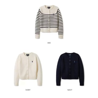 [120] Áo len cadigan nữ dệt kim thêu gấu w.hoo xuất siêu đỉnh sợi dệt quảng châu hàng loại 1 sang chảnh video thật