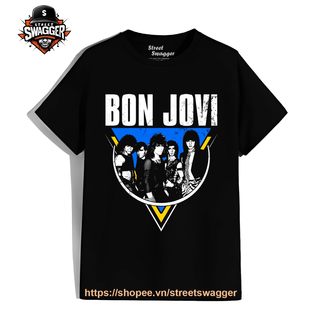 Áo thun Nam Nữ Bon Jovi Fiml Pleasant by Áo thun Nam Nữ