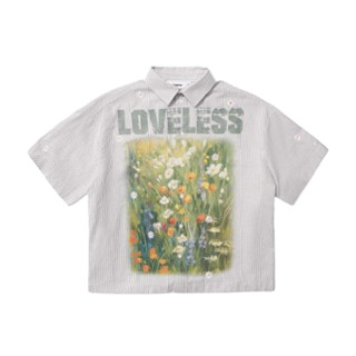 [LOCAL BRAND] Áo Sơ Mi HADES Loveless Striped  tay lỡ, form rộng vải Cotton - Thời trang nam nữ Unisex Streetwear