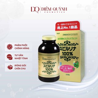  Tảo Xoắn HỘP TEM ĐỎ 2200 VIÊN Spirulina Nhật Bản 