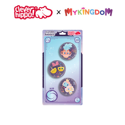 Đồ Chơi CLEVER HIPPO Huy Hiệu Unicorn Horoscope - Air BADGE02