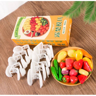 ( Hàng cao cấp) Bộ 12 khuôn nhấn 3D nặn quả làm đậu xanh trái cây