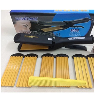 Máy Làm tóc 4in1 1056 Là Dập Thay Bản 1 Duỗi Thẳng + 3 Dập Xù