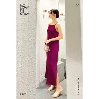 Đầm 2 dây xẻ tà - Everluxe