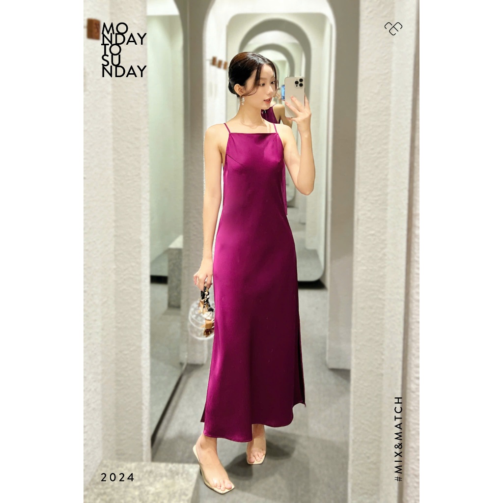 Đầm 2 dây xẻ tà - Everluxe