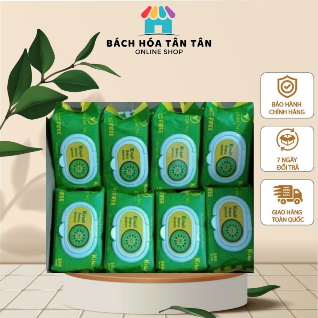 Combo 10 Gói Khăn Ướt Kiwi 200g  Khăn Mềm Mại Không Xơ