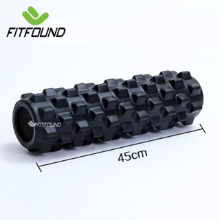Rumble Roller-Con Lăn Massage Dài 45cm Đặc Ruột Foam Độ Cứng Cao Giãn Cơ Dãn Cơ Mát Xa Trị Liệu  Chịu Lực 300kg FITFOUND