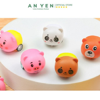 Combo 10 Đồ chơi xe thú mini chạy cót siêu đáng yêu cho bé TCM