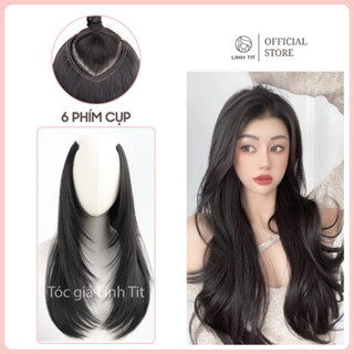 [BẢN NÂNG CẤP] Tóc giả Kẹp nối tóc 6 phím cụp layer tơ Hàn cao cấp | Tóc giả Linh Tít