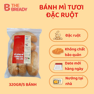 Bánh mì tươi đặc ruột The Bready 320g/túi 5 ổ