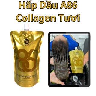  Hấp dầu phục hồi tóc collagen tươi A86 cao cấp siêu mượt tóc- 500ML 