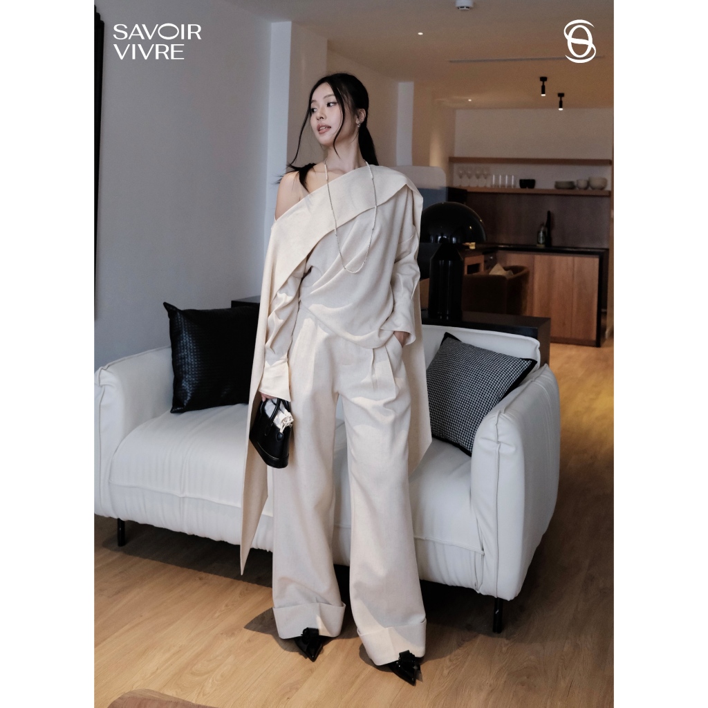  Quần dài gập gấu form rộng Solei Pants Herzigroom - Q1707 