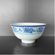 Bộ 10 Chén Bông Xanh Ck 0010, Bát Chén Ăn Cơm, Chén Sứ  Men Sứ Trắng, Mẫu Mã Đẹp Mta-Mart2