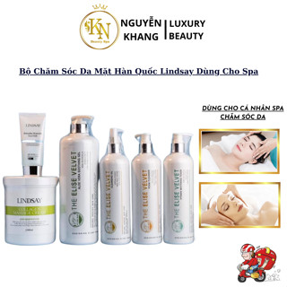 Lindsay Hàn Quốc, Bộ Chăm Sóc Da Cơ Bản Cho Cá Nhân Spa Thẩm Mỹ Viện, Kem Chống Nẵng Sữa Rửa Mặt Kem Massage Mặt.