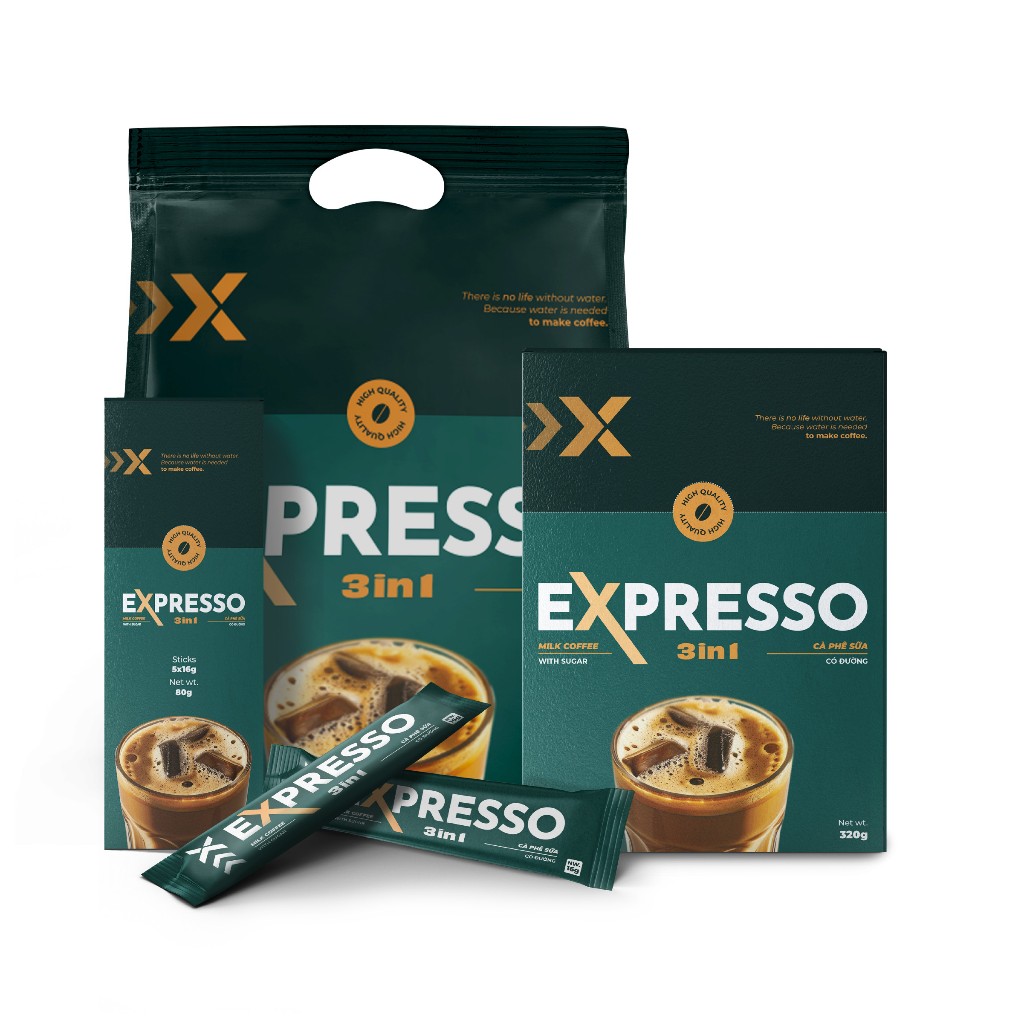 Cà phê Expresso hòa tan 3in1 (16g x 20 gói)