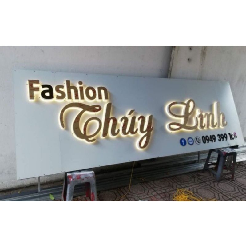 Gia công cắt chữ Alu, Chữ mica, chữ led dán tường, dán biển quảng cáo. Làm theo yêu cầu