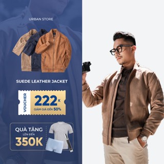 Áo khoác nam URBAN Da Lộn, Cổ Bomber Cổ Đứng Cản Gió Giữ Ấm Phong Cách Lịch Lãm Trẻ Trung Phom Thoải Mái NO. 1882|1081