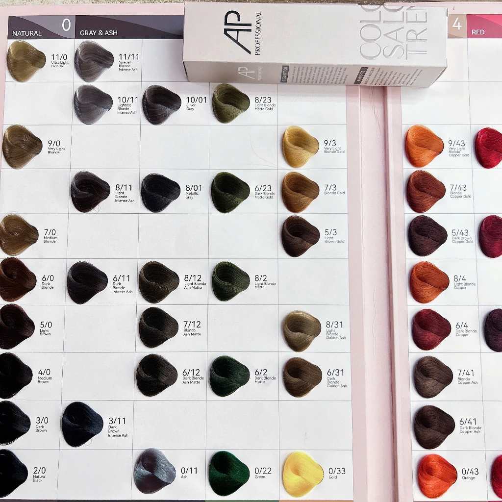 Màu nhuộm thời trang bền màu AP 100ml (sỉ salon, không kèm oxy)