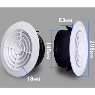 LS XINLONGSHENG - Nắp chụp ống thông gió nhựa tròn ABS - KIỂU XOAY