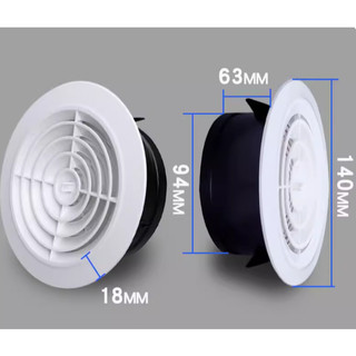 LS XINLONGSHENG - Nắp chụp ống thông gió nhựa tròn ABS - KIỂU XOAY