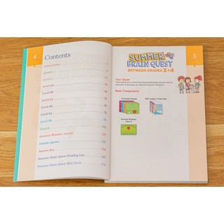 Sách Summer brain quest grade 3&4 Sách tiếng Anh rèn luyện tư duy cho bé 8 - 9 tuổi Á Châu Books