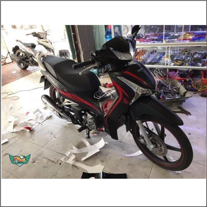 Tem rời Future Fi đen nhám chỉ đỏ (H) -1