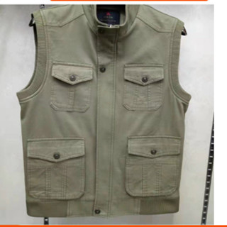 Áo ghile ghi lê thô kaki nam trung niên cho bố hàng loại 1 thô mềm mịn